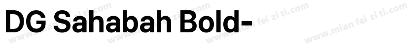 DG Sahabah Bold字体转换